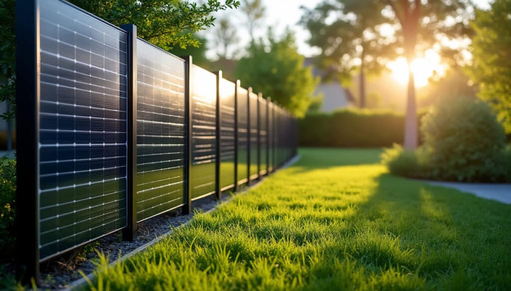 Clôture avec panneau solaire : sécurité et énergie autonome