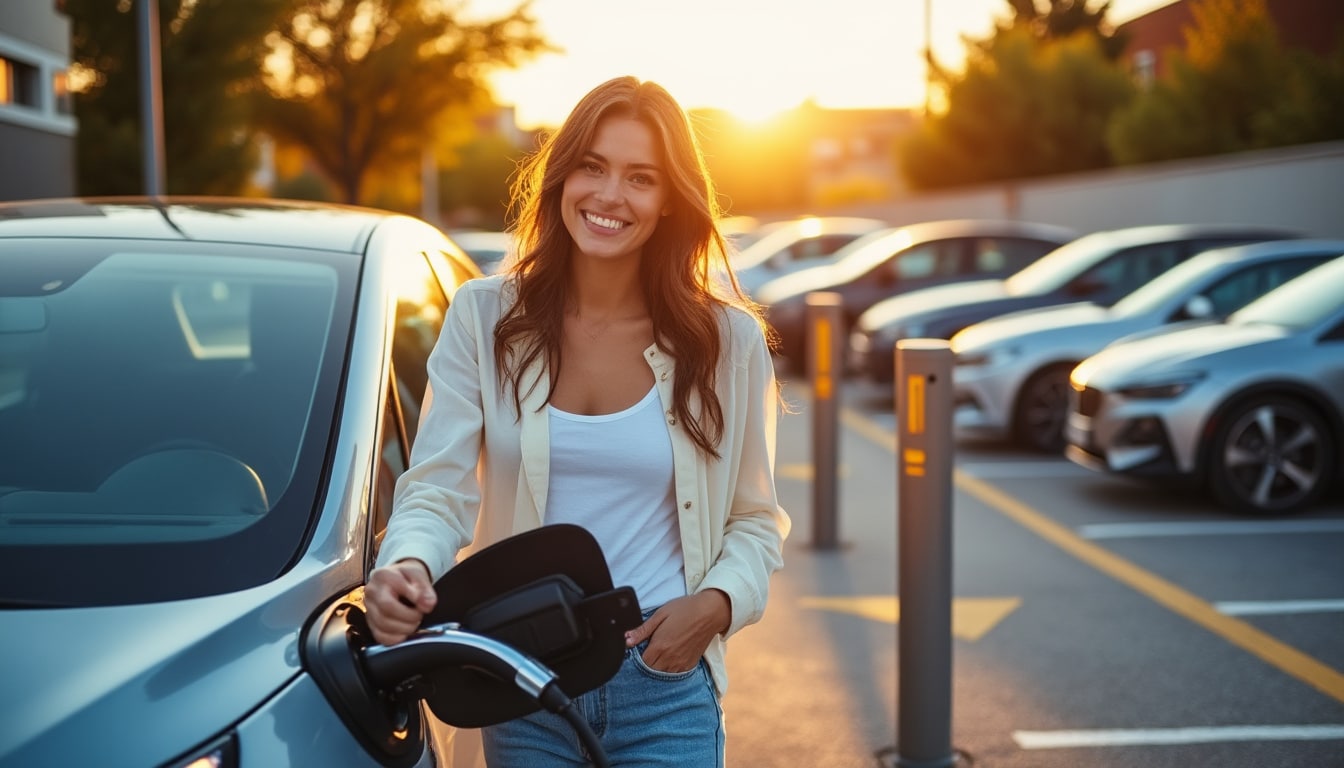 Illustration: Pourquoi choisir un parking équipé d’une borne de recharge électrique ?