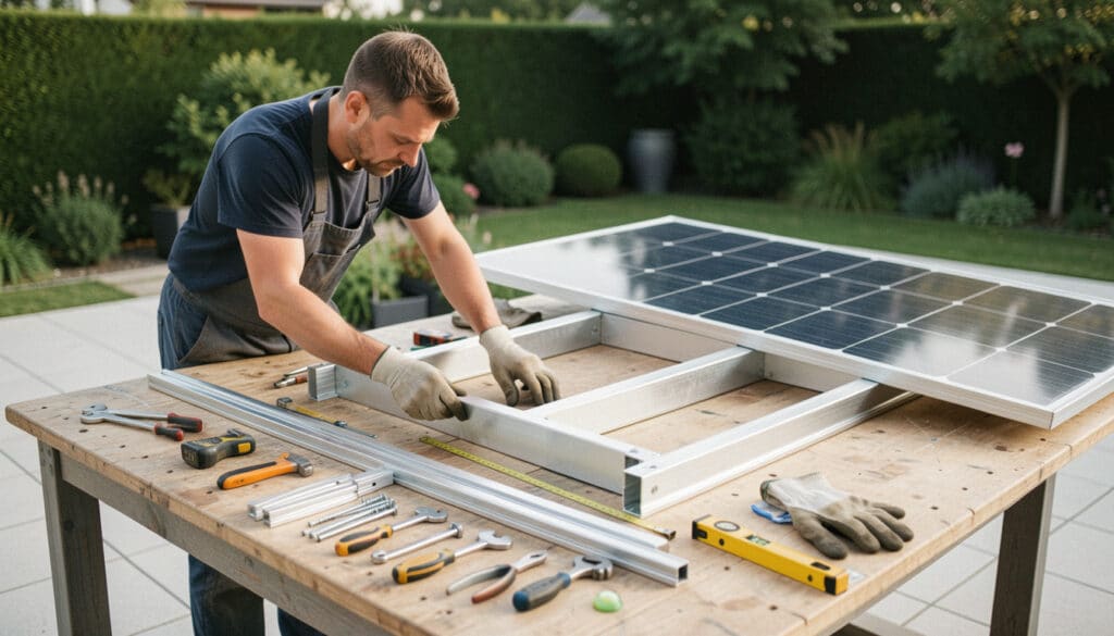 Fabriquer un support pour panneau solaire solide