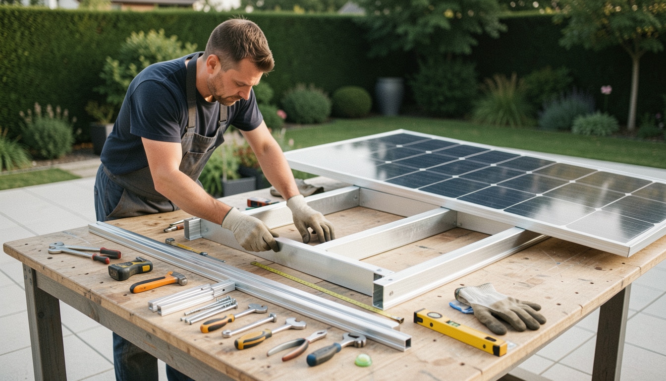 Fabriquer un support pour panneau solaire solide